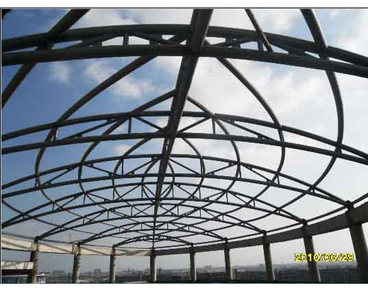 呼和浩特中煤朔州宾馆管桁架工程